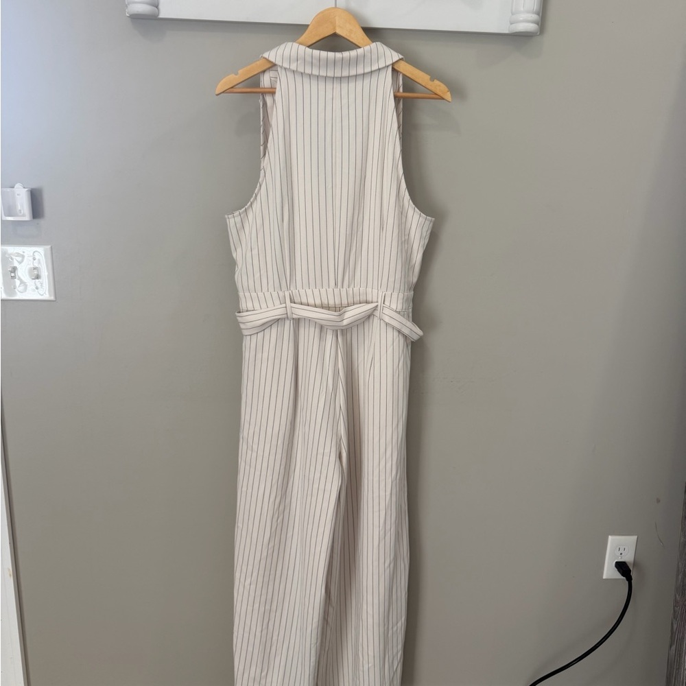 A New Day Size XXL Sleeveless Pinstripe Jumpsuit - Picture 9 of 10